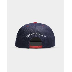 Cap - Snap Back - Pokemon - Pokeball - Denim - U Unisexe 