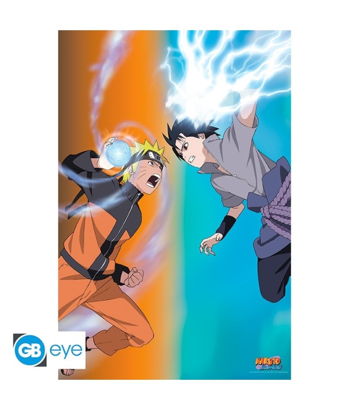 Poster - Rolled and shrink-wrapped - Naruto - Naruto vs Sasuke