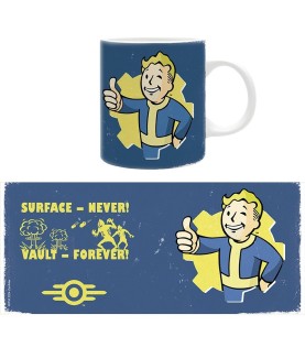 Becher - Subli - Fallout - Vault Boy Blau