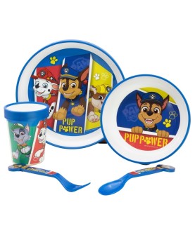 Set of dishes - Anti-slip - Paw Patrol - Puppies