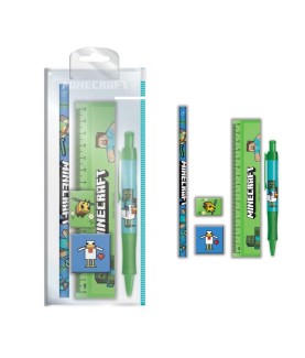 Stationery set - Minecraft - Green