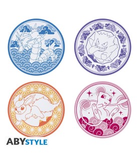 Plate - Set of 4 - Pokemon - Japanese style