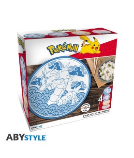 Assiette - Pack de 4 - Pokemon - Style japonais