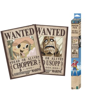 Poster - Set of 2 - One Piece - Wanted Chopper & Usopp