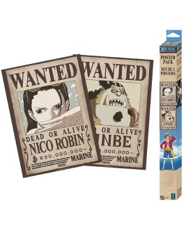 Poster - Set of 2 - One Piece - Wanted Robin & Jinbe