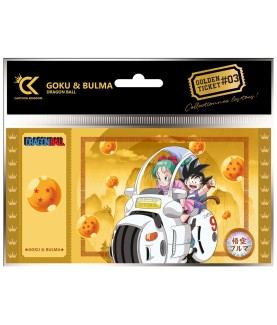 Sammlerticket - Golden Tickets Black Edition - Dragon Ball - Goku & Bulma