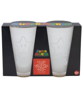 Glass - Set of 2 - Super Mario - Power Ups