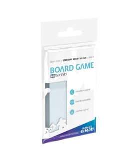 Sleeves - 100 Pcs - American Standard - Board Games - Transparent