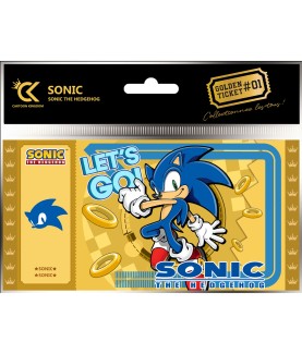 Ticket de collection - Golden Tickets Black Edition - Sonic the Hedgehog - Sonic