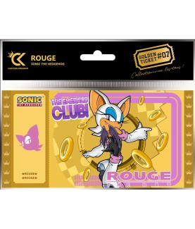 Ticket de collection - Golden Tickets Black Edition - Sonic the Hedgehog - Rouge the Bat